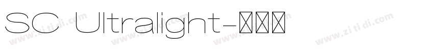 SC Ultralight字体转换